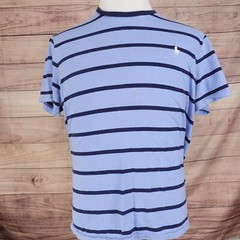 POLO RALPH LAUREN CUSTOM SLIM FIT BLUE STRIPED SHORT SLEEVE TSHIRT SZ XL **READ