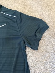 **BRAND NEW** Men Nike Running Miler Dri-fit Crew Neck Run’ Top EverGreen Sz L