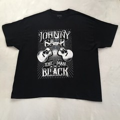 Johnny Cash The Man In Black Men’s Black Graphic T-shirt Size 3XL Chest 56″ NWT