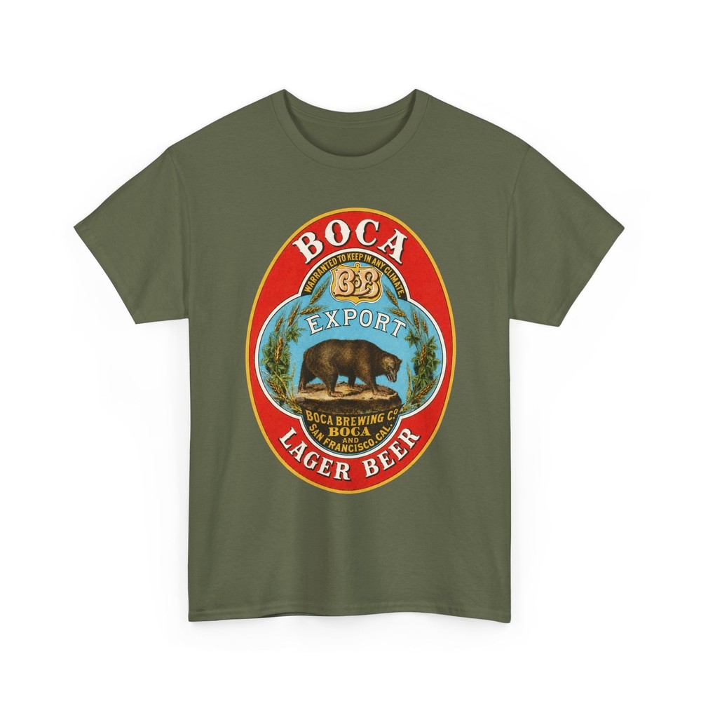 Boca Export San Francisco California Pre-Pro Brewing Co. Bear Retro Beer T-Shirt