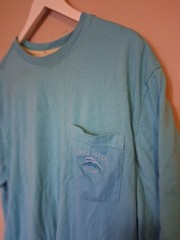 Tommy Bahama Men’s L/G Blue Relax Short Sleeve Crew Neck Pocket Marlin Logo Tee