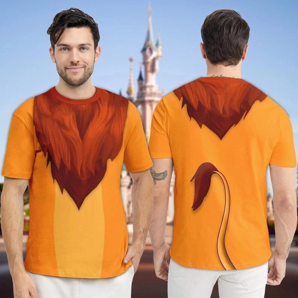 Mufasa Cosplay Costume The Lion King Halloween T shirt 3D