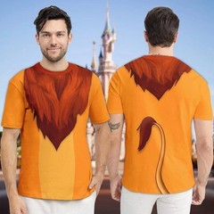 Mufasa Cosplay Costume The Lion King Halloween T shirt 3D