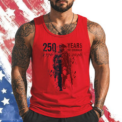 250th Anniversary 250 Years American USA Patriotic 4th July Tank top