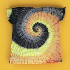 *New* 2XL – Sm Handmade Halloween Spiral Tie Dye, Crew or V-Neck