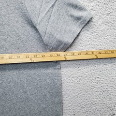 L.L. Bean Signature Shirt Men XXL Gray Heather Slim Fit Short Sleeve Henley Neck