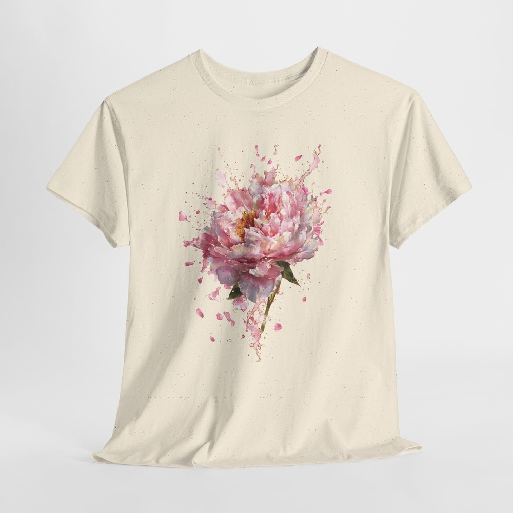 Pink Peony Tee | Floral Bloom Splash | Floral Graphic Tee, | Gift for Her