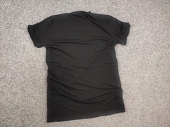 Vintage Prada Authentic All Black Tab Elastic Cotton Blend classic T-shirt Tee