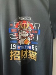 NWT Cool T shirt Japanese Style Light weight comfortable Unisex Machine Wash Cat