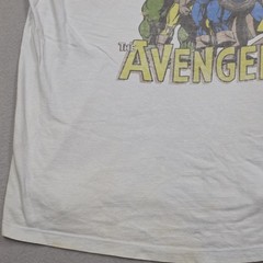 Marvel Avengers Shirt Mens 2XL White Graphic Tee Superhero Comic Book