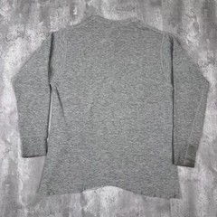 Vintage Duofold Two Layer Henley Shirt Mens Large Gray Wool Base Thermal 70s 80s