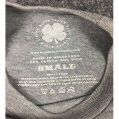 Black Clover Dream B18 Shirt Mens Small Gray Live Lucky Motivational Tee Golf