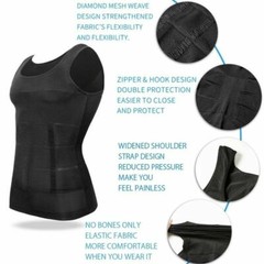 Men’s Slimming Body Shaper Shirt Compression Abs abdomen Control Belly Underwear