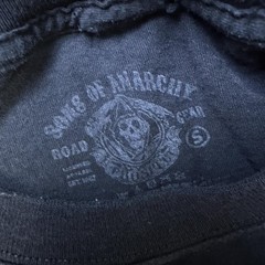 Sons Of Anarchy Shirt Mens S Black Graphic Crew Neck Cotton Tagless Distressed