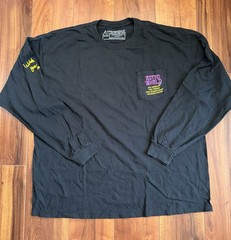 Travis Scott Astroworld Los Angeles The Forum 2018 Black Longsleeve Lakers XXL