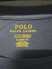 Polo Ralph Lauren Mens Navy Blue Graphic T-Shirt EST 1967 Cotton Crew Neck L