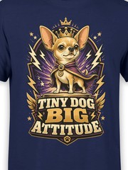 Big Attitude Chihuahua Dog T-Shirt | Unisex