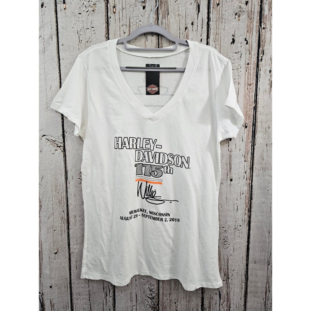 Harley Davidson 115th Anniversary Milwaukee Willie G Graphic T Shirt Women’s M