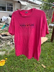 Universal Studios Men’s Pink VINTAGE 90’s Hollywood Made In USA Shirt Size Large