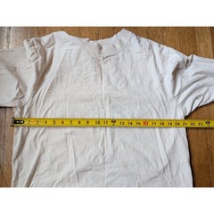 CHNGE Women Dont Owe You Sh*t Long Sleeve Shirt Organic Cotton Cream Mens Medium