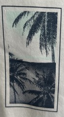 Travis Mathew Hawaiian Tee Mens Sz Medium, Logo, White, Short Sleeve NWT