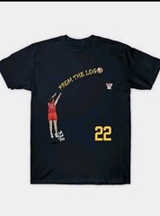 Caitlin Clark Indiana Fever 22 Iowa Hawkeye “From The Logo” T Shirt XL Black