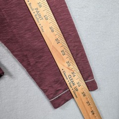 Carbon 2 Cobalt V-Neck Shirt Mens XL Burgundy Slub Knit Long Sleeve 144552