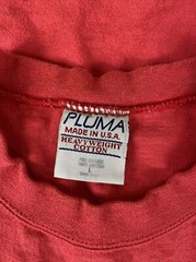 Vtg Pluma Heavyweight Cotton T-Shirt Preshrunk Mens L Red Short Sleeve Crewneck