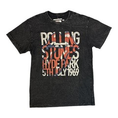 The Rolling Stones Men’s Band Screen Print Short Sleeve Crewneck T-Shirt (M)