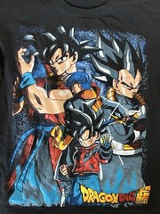 Animex Dragon Ball Super Goku Vegeta Graphic Print T-Shirt Black XL
