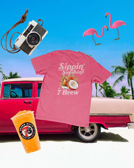 Sippin Sunshine at 7 brew Tee, T-shirt