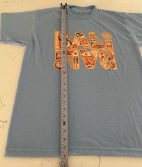 NWOTs Gift Tourist T-Shirt-Bali Ubud, Nusa Dua Indonesia-Tribal Motifs- Blue XXL