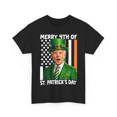 Joe Biden Merry 4th Of St Patrick’s Day Leprechaun Meme Funny Gift Unisex TShirt