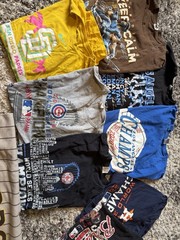 10 Pc 2XL – 4XL Majestic Fanatics MLB T-Shirt Bundle Lot. Championships. Jedi