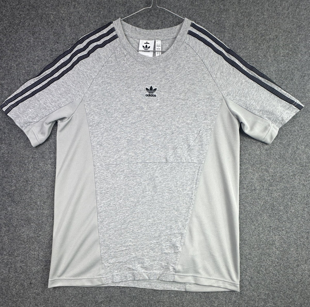 Adidas Originals T-Shirt Mens Large Grey