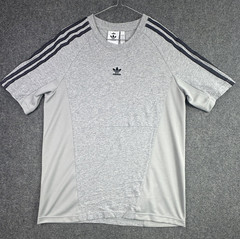 Adidas Originals T-Shirt Mens Large Grey