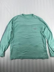 Vineyard Vines Mint Green Long Sleeve Pocket Graphic T-Shirt Men’s L
