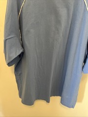 Vintage Foot Locker 2XL Blue Shirt Cotton Raglan Contrast Collar Y2K Streetwear