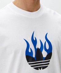NEW MEN’S ADIDAS ORIGINALS TREFOIL FIRE LOGO TEE SHIRT ~SIZE LARGE #IS2944