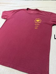 FASTHOUSE – Men’s Short Sleeve L – LARGE – Burgundy – FAST HOUSE F/H Hot Wheels