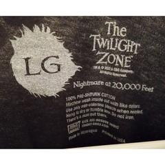 RARE Fright Rags TWILIGHT ZONE Nightmare at 20000 Ft Graphic Horror T-Shirt SZ L