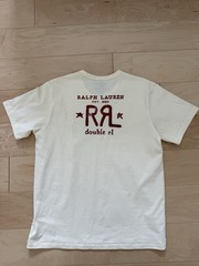 RRL Double RL Ralph Lauren Cream Cotton T shirt Mens size Medium