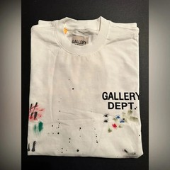 Gallery Dept Art Paint Splatter Hollywood Oversized Shirt White- size Large