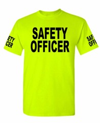 Safety Officer high visibility Tee T shirt