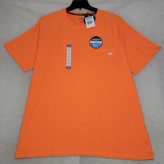 Dickies Shirt Mens 2XL XXL Orange Temp IQ Lightweight Performance Wicking NWT