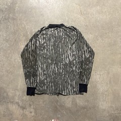 Vintage Ace Sportswear Long Sleeve Tree Badl Camo Tee Mens XL USA Made
