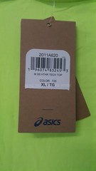 Asics SS HTHR Tech top Tee Size XL 2011A620 735 Volt