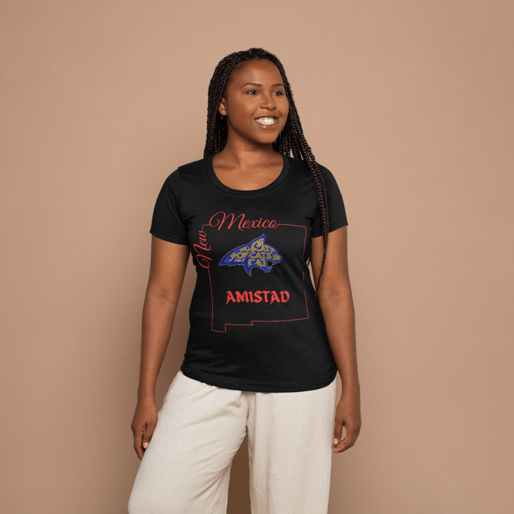 Amistad Bobcat Graphic Tee T-Shirt Bella Canvas Youth Red Black RCA Friendship