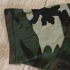 VINTAGE Ace Sportswear Camo T Shirt Short Sleeve Hunting Single Stitch Pocket L
