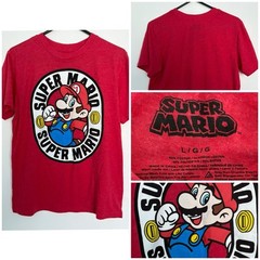 New Nintendo Red Super Mario With Coins T-Shirt Size M